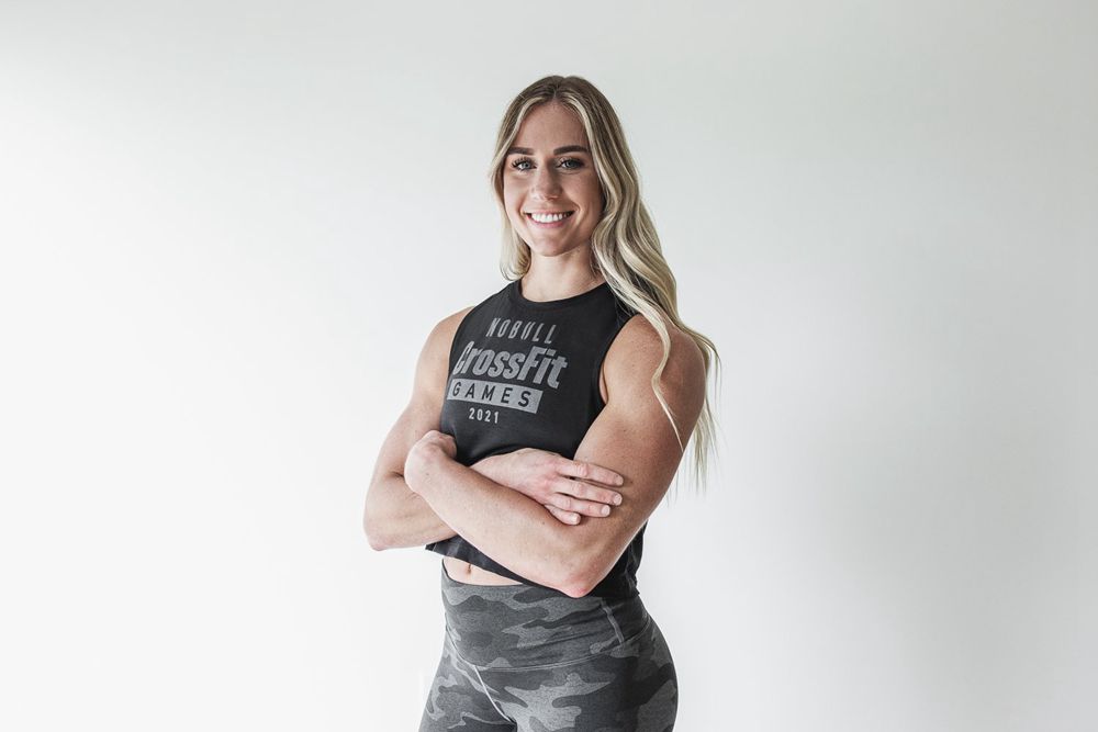 Débardeurs NOBULL Femme Noir - NOBULL Crossfit Games® 2021 Muscle,France (6723-RDNYQ)